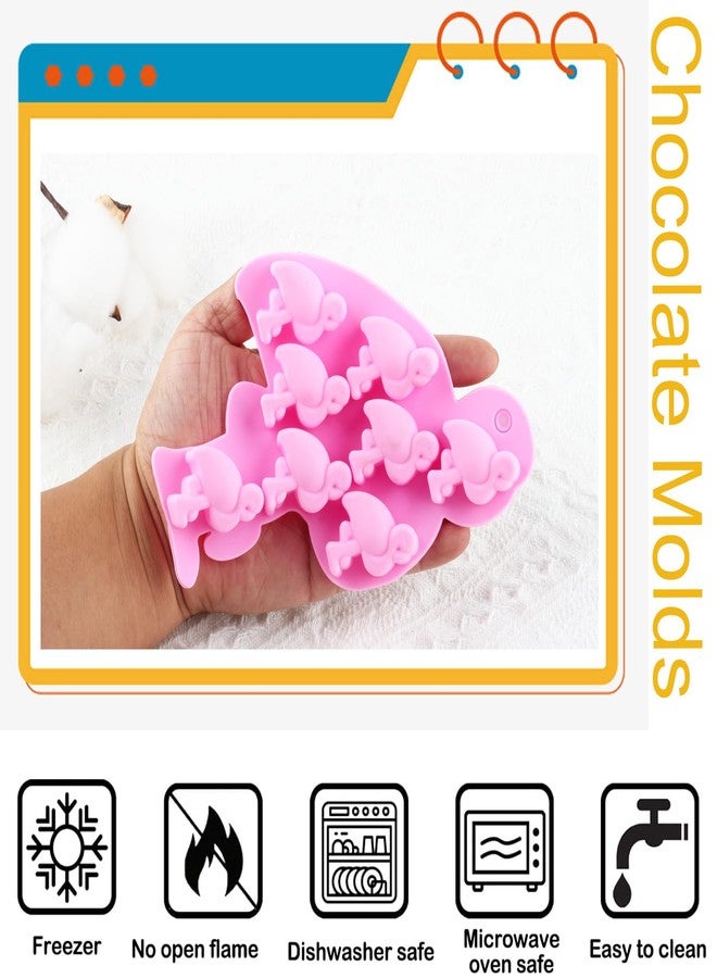 YIMINGMOLD قوالب سيليكون على شكل فلامنجو من YIMINGMOLD، قطعتان، لصنع مكعبات ثلج الشوكولاتة والحلوى - Image 3