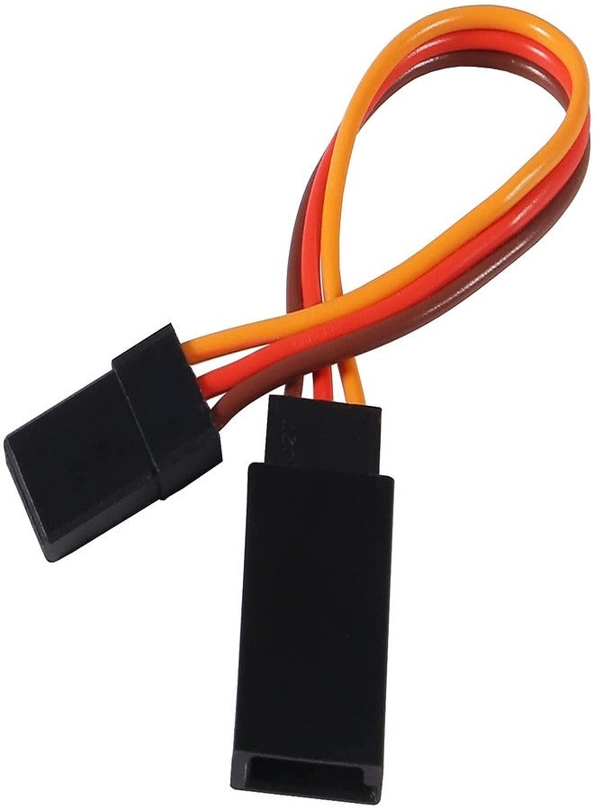 Azuocn 10PCS 3-Pin Servo Extension Cable Cord 10cm/4'' 3.93 inch Female to Male Lead Wire Connector JR for RC Car Airplanes Remote Control (10cm) - Image 2