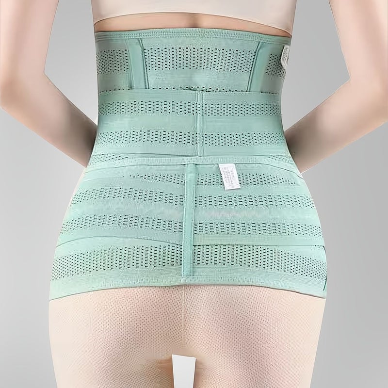Women Green Postpartum Recovery Abdominal Band Ultra Long Breathable Tummy Waist Cinching Binder Strong Shaping Size XXXL - Image 5