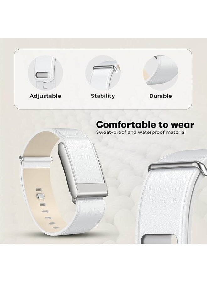 Dado Luxe Tapered Leather Replacement Band Compatible with WHOOP 5.0, One, Peak, and Life Fitness Tracker – Durable & Comfortable | Not for Whoop Gen 4 - Image 3