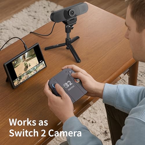 EMEET C960 Webcam with Tripod, 1080P Webcam with Microphone, Adjustable Height Mini Tripod, C960 Web Camera with Privacy Cover, Plug & Play with Stand for Zoom/Skype/YouTube/FaceTime - Image 4