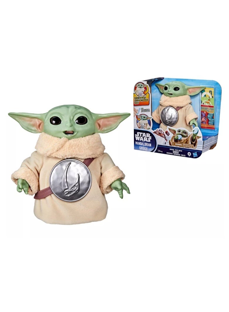 Hasbro Games Star Wars Snackin' Grogu 6.5-Inch Interactive Action Figure with Accessories - Image 1