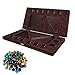 Hlimior 4Player Mancala Board Game Foldable Solid Wood with 110 MultiColoured Glass Beads Instruction Manual NonSlip MatSuitable for Family Party Travelling Adults Puzzle Interactive Game - Image 2