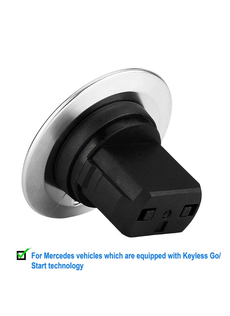 POP RELAX Keyless Go Ignition Button Switch Push to Start Stop Engine for Mercedes-Benz C250 C300 E350 GL350 GL450 ML350 S550 SL500 and More  - Image 2