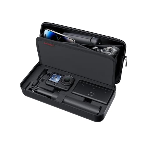 CYNOVA Carrying Case for DJI Osmo Action 6, PU Protective Storage Bag Compatible with Osmo Action 6 Adventure Combo & DJI Osmo Action 6 Accessories, Portable Travel Case - Image 1