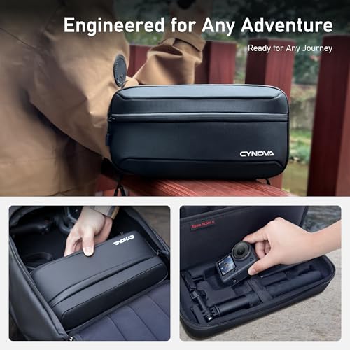 CYNOVA Carrying Case for DJI Osmo Action 6, PU Protective Storage Bag Compatible with Osmo Action 6 Adventure Combo & DJI Osmo Action 6 Accessories, Portable Travel Case - Image 5