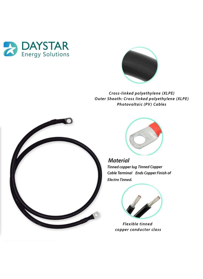Generic DAYSTAR DC WIRE 10 SQ MM 1 FEET xlpe UV battery cable RED BLACK  - Image 3