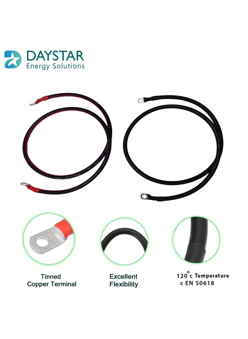 Generic DAYSTAR DC WIRE 10 SQ MM 1 FEET xlpe UV battery cable RED BLACK  - Image 2