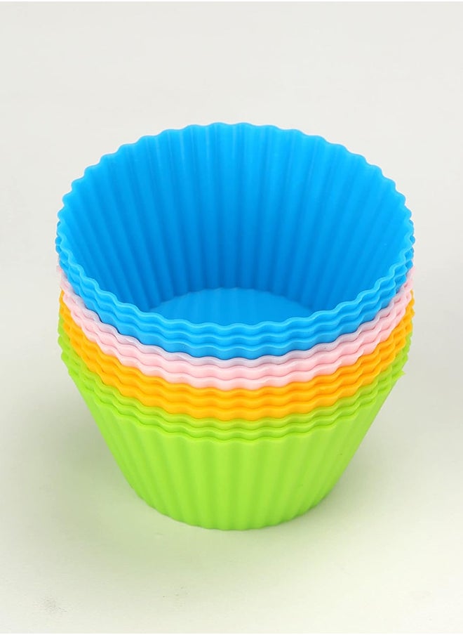 Home Pro 12Pcs Baking Silicon Muffin Cups Disposable 3.5x7 cm Multicolor - pzsku/Z16C4918830A3F000F61BZ/45/_/1710339030/941f7397-9acd-4e54-bbf8-c87ef4dcbc6d