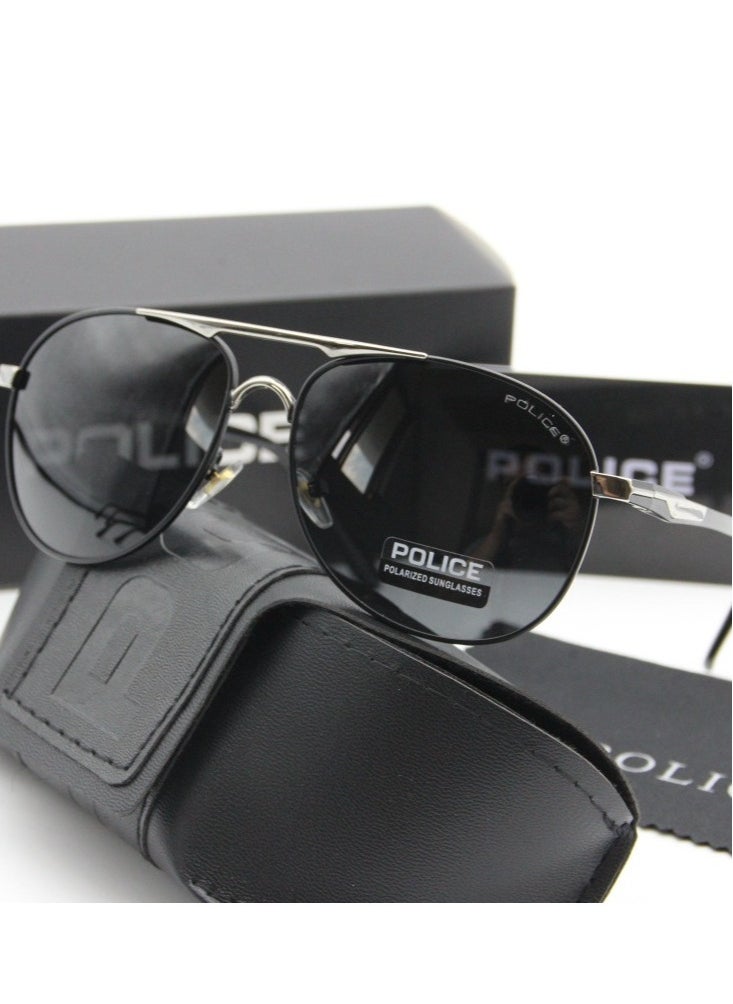 POLICE K9 - New High-Quality Fashion Polarized Sunglasses for Men Driving Gun Grey - Image 1