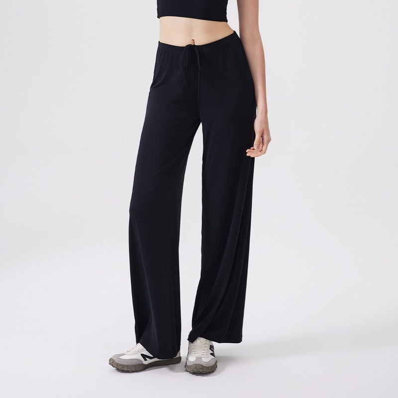 Qi Ta Women's Wide-Leg Cooling Athletic Pants – Antibacterial Loose Fit High-Waist Tapered Trousers for Running, Yoga & Outdoor Sports - Image 5