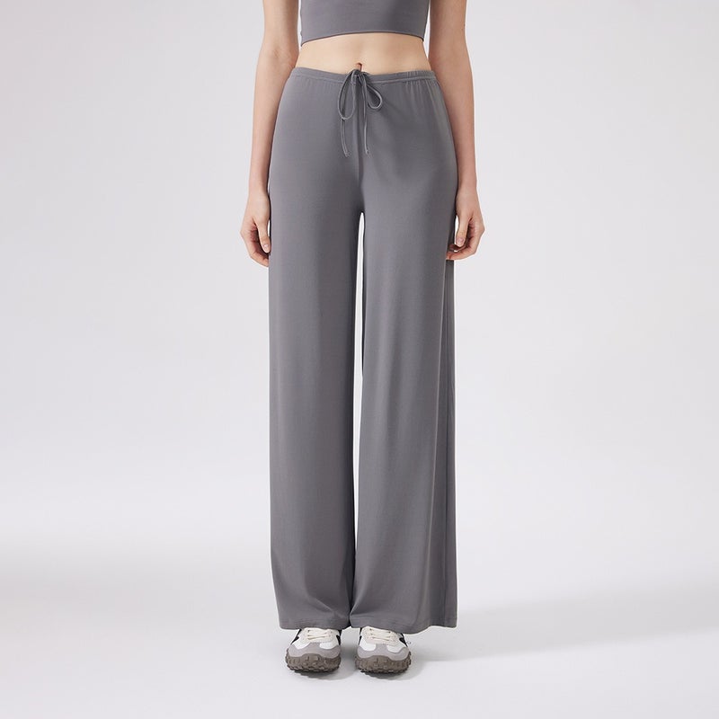 Qi Ta Women's Wide-Leg Cooling Athletic Pants – Antibacterial Loose Fit High-Waist Tapered Trousers for Running, Yoga & Outdoor Sports - Image 3