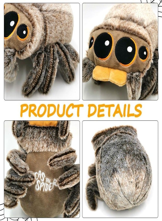 أوساويك دمية عنكبوت، دمية حيوان جميلة ذات عيون كبيرة، دمية محاكاة عيد القديسين للبالغين، هدية عيد ميلاد (5.9 بوصة/15 سم) - Image 2
