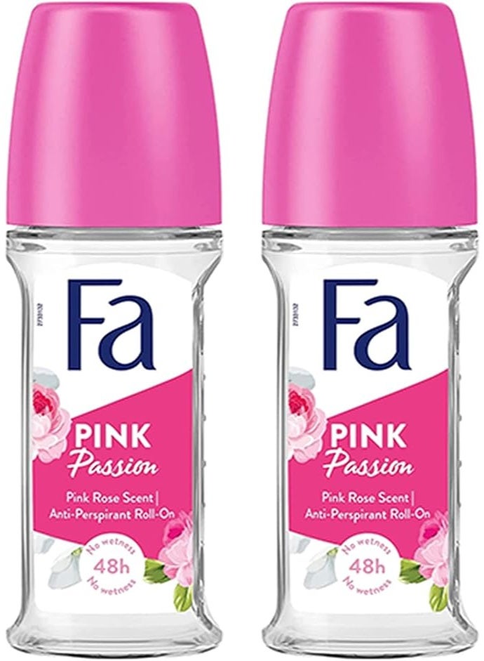 Fa Roll On Pink Passion 50ml, Pack of 2 - Image 1