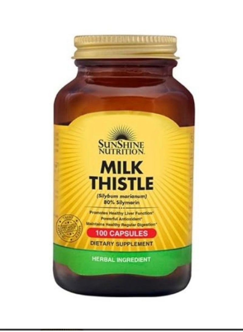 سنشاين نيوترشن كبسولات حليب الشوك المغذية (100 كبسولة)