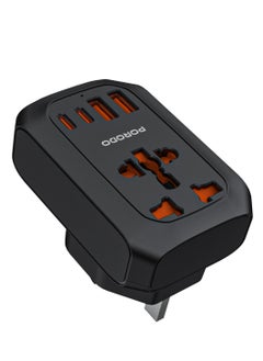 Black-AC Adapter UK Plug