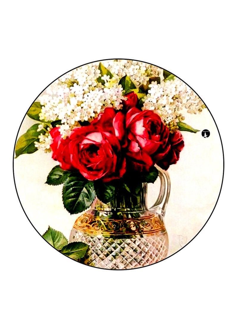 RKN Flowers Printed Mouse Pad  Multicolour
