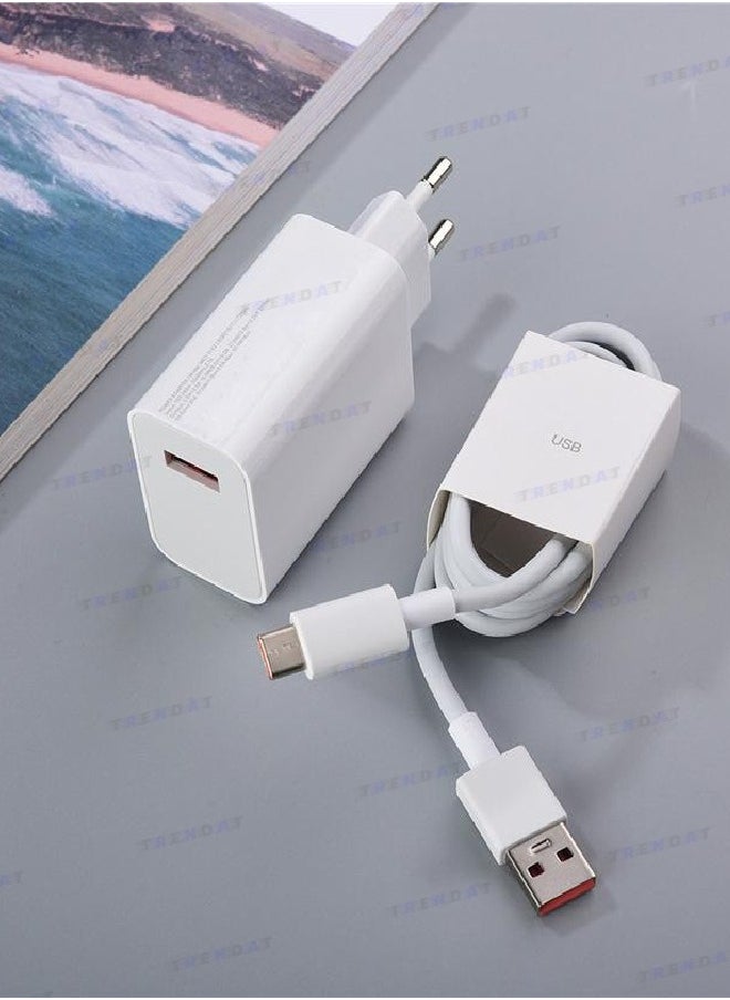 Generic - Original Turbo Charger 67W  + Type-C 6A charging cable for Xiaomi, Poco and Redmi phones - Image 1