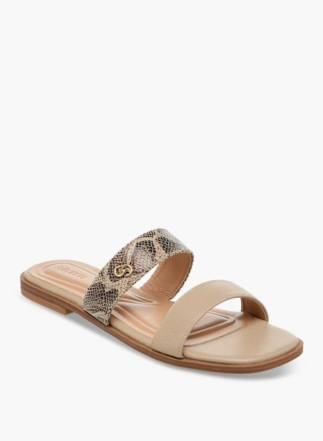 Celeste Women's Solid Slip-On Sandals