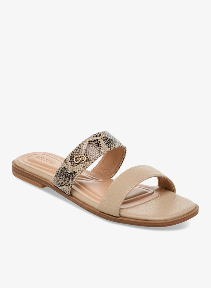 Celeste Women's Solid Slip-On Sandals