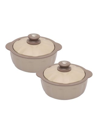 JAYPEE HOTFEAST Inner Stainless Steel Casserole Twin Set of 2, 800ml, BPA Free Insulated casserole Set |Sabji Container |Small Chapati Box |Food Grade Serving Set, Coffee - pzsku/Z16C53A2AF28D43BC1966Z/45/_/1740118601/ab6eeadf-735a-4792-a3de-a266121c56dd