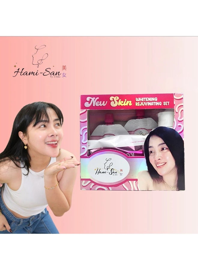 Hami-San Luxury Whitening and Rejuvenating Skin Care Set with Kojic Soap Toner Night Cream and Elite BB Cream for Radiant Smooth and Even-Toned Complexion - Image 5