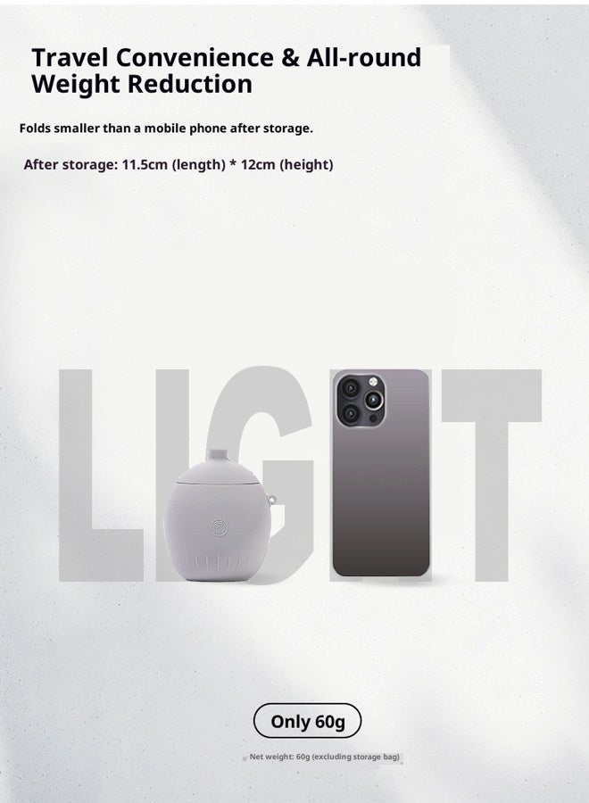 وسادة رقبة سفر على شكل U قابلة للنفخ محمولة خفيفة 60 جرام مع مضخة هواء مريحة ذات نسيج بارد - Image 5