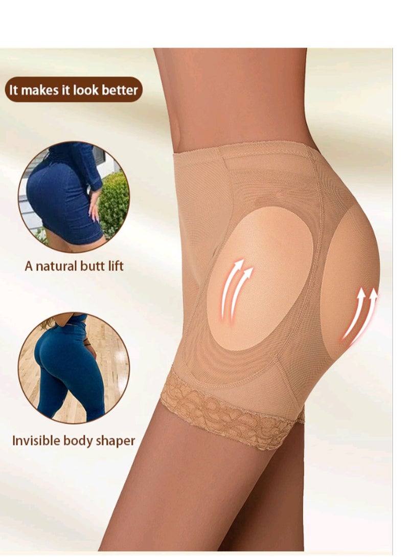 Sculpting And Breathable  Implants Booty Boxers Beige - Image 2