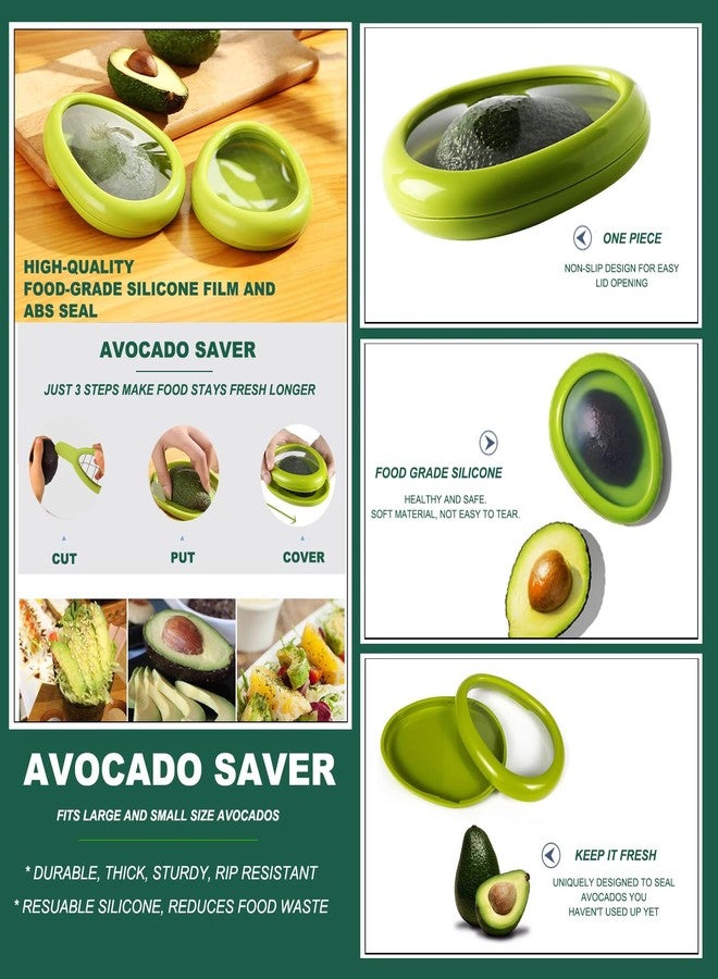 Aorplim Avocado Slicer Tools 3 PCS - Avocado Saver for Fridge to Keep - Avocado Slicer for Peeler Pitter - Avocado Cutter for Cuber Dicer - Fruit Vegetable Avocado Tools-Kitchen Gadgets - Image 4