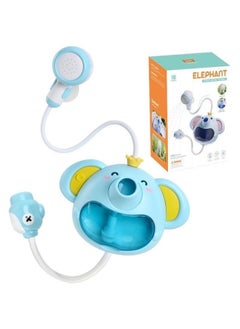 Electric Elephant Shower Bubble Machine 2-in -1 Bathing Toy Boys And Girls Baby Elephant Shower Water-splashing Artifact-Color:Elephant Shower + Bubble Machine 2-in-1