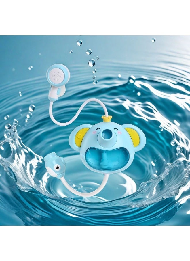 Generic - Electric Elephant Shower Bubble Machine 2-in -1 Bathing Toy Boys And Girls Baby Elephant Shower Water-splashing Artifact-Color:Elephant Shower + Bubble Machine 2-in-1 - Image 1