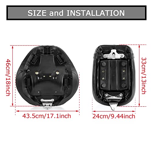 PSLER Front Rider Driver Rear Passenger Seat Pillion Cushion for Shadow ACE VT750 1998-2003 - Image 4