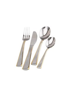 Berger 24 Piece Silverware Flatware Cutlery Set With Round Stand, Stainless Steel Includes 6 Knife, Fork, Tea Spoon, Dinner Mirror Polished, Dishwasher Safe  - Image 4