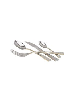 Berger 24 Piece Silverware Flatware Cutlery Set With Round Stand, Stainless Steel Includes 6 Knife, Fork, Tea Spoon, Dinner Mirror Polished, Dishwasher Safe  - Image 2