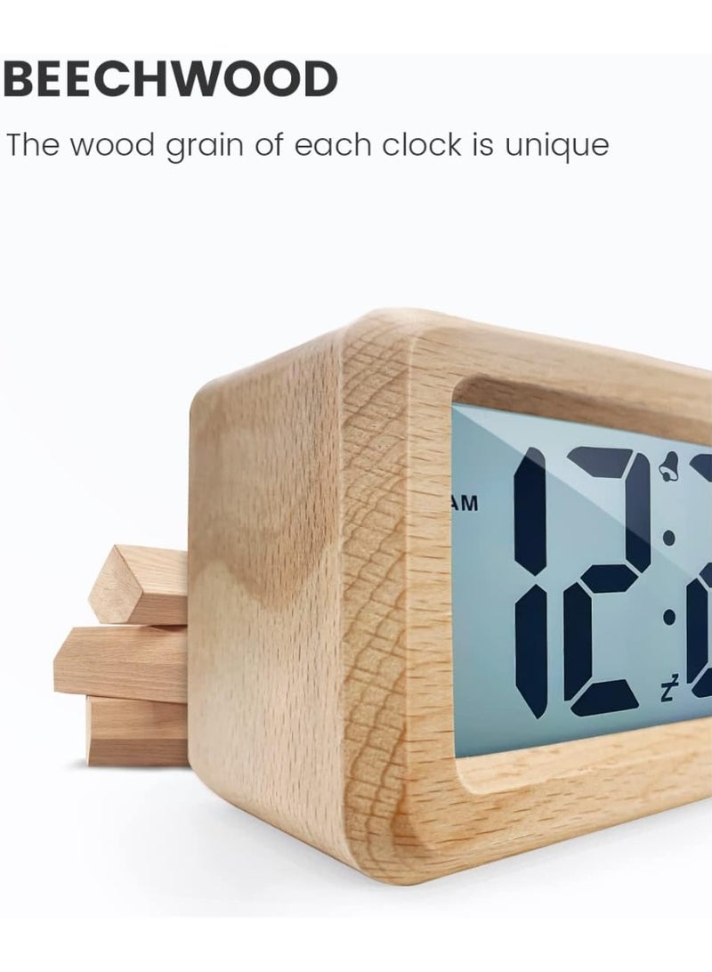 Digital Alarm Clock, LCD Display with Date and Temperature,  Display, for Bedroom, Living Room, Office - Image 2