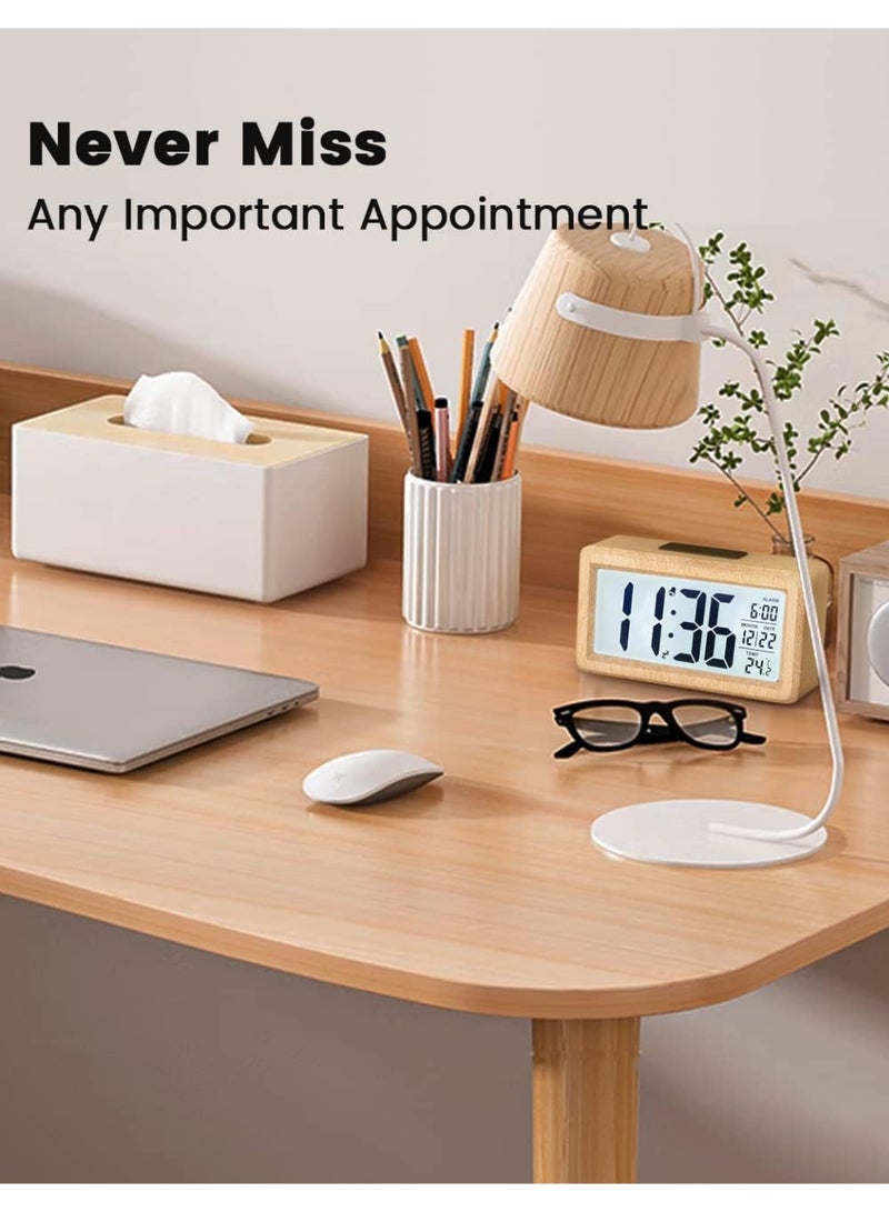 Digital Alarm Clock, LCD Display with Date and Temperature,  Display, for Bedroom, Living Room, Office - Image 5