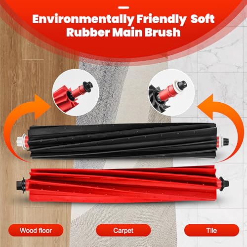 AnDongo 30 Pack Accessories Set for Roborock S8 Max/MaxV Ultra Robot Vacuum, 1 Pair Main Brushes, 2 Self-Cleaning Brush, 6 Side Brushes, 4 Filters, 4 Round Mop Pads, 4 Long Mop Pads, 6 Dust Bags, 2 Tools - Image 3