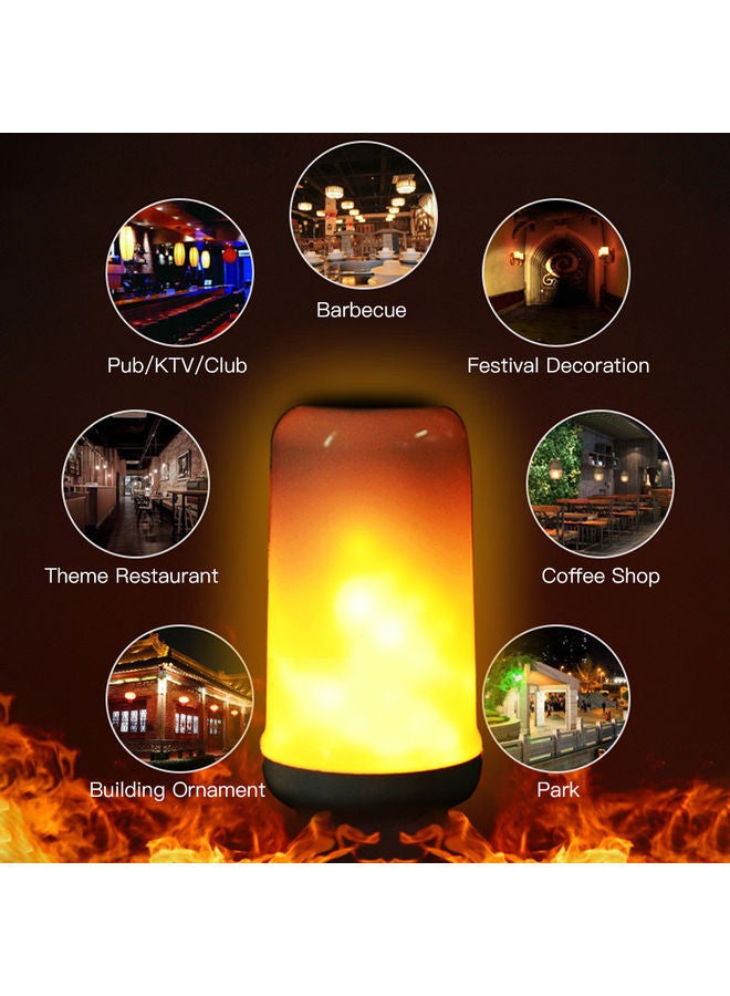 NIBEMINENT LED Fire Effect Light Bulb multicolour 14.00*6.50*6.50centimeter - Image 2