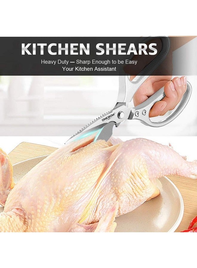 SHOPPOFOBIX SHOPPOFOBIX Kitchen Scissor for General Use, Heavy Duty Kitchen Raptor Meat Shears, Cooking Scissors, Stainless Steel Multi-Function Scissors for Food, Chicken, Poultry, Fish, Pizza, Herbs  - Image 2