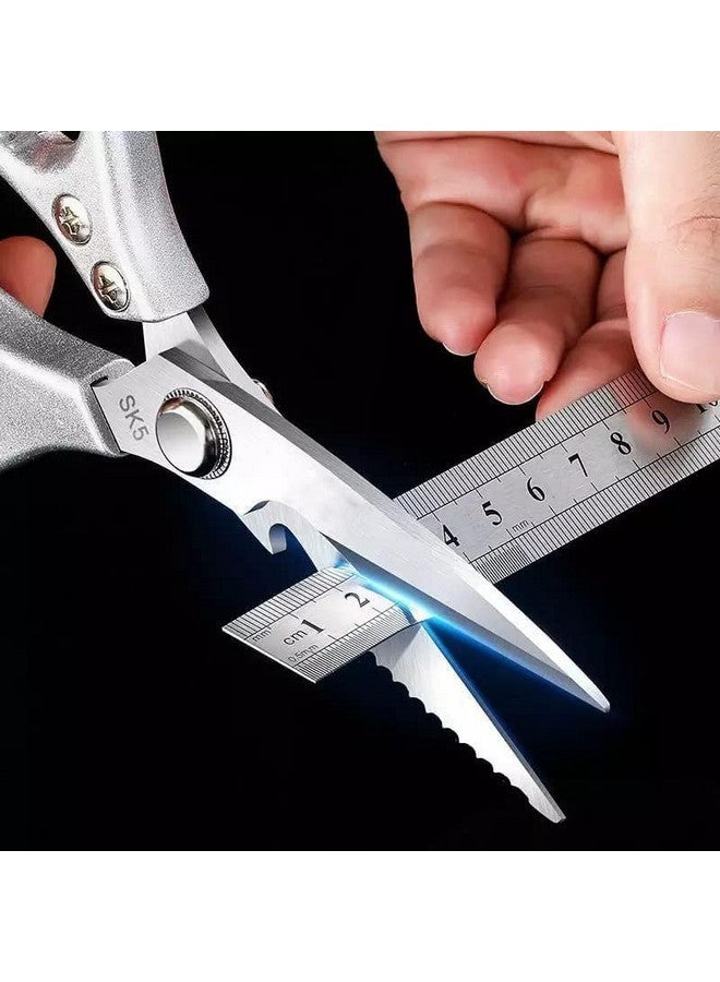 SHOPPOFOBIX SHOPPOFOBIX Kitchen Scissor for General Use, Heavy Duty Kitchen Raptor Meat Shears, Cooking Scissors, Stainless Steel Multi-Function Scissors for Food, Chicken, Poultry, Fish, Pizza, Herbs  - Image 3