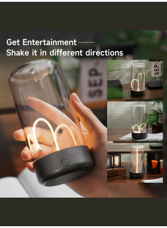 Executive LLC Mini Megnatic LED Desk Table Lamp Cordless LED Desk Lamp Rechargeable Modern Night Lights Portable Nightstand Lamps Unique Ambient Light Mood Lighting for Bedroom, Beside, Nursery - Image 5