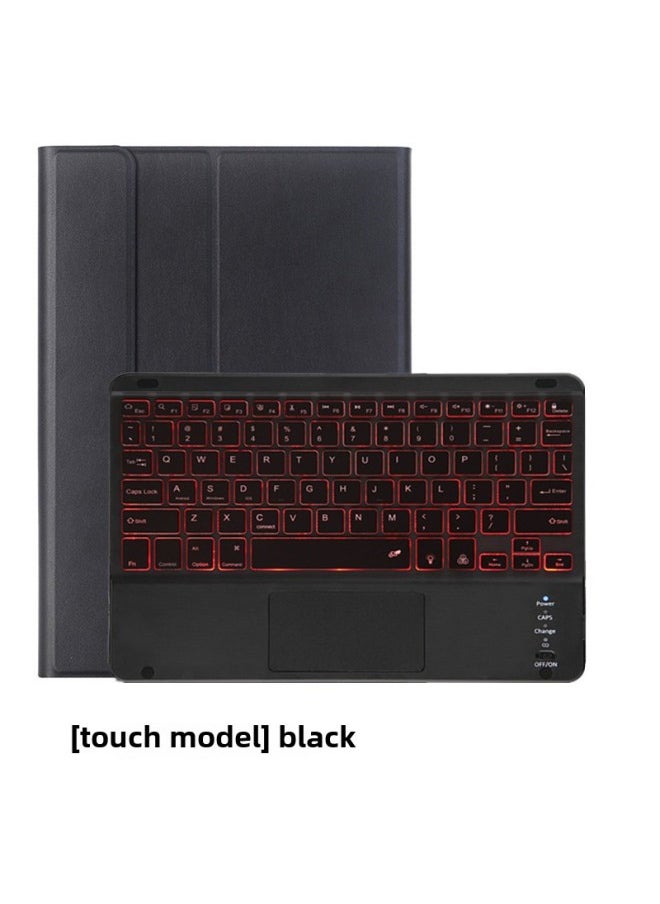 Generic For Lenovo Small Pad Protective Case Pro2022 Tablet 10.6 Bluetooth Keyboard Touch M10plus Leather Case-Color:Elegant Black + Bluetooth Keyboard (touch Backlight)-Product Type:Lenovo Tab M10 3rd Gen  - Image 1