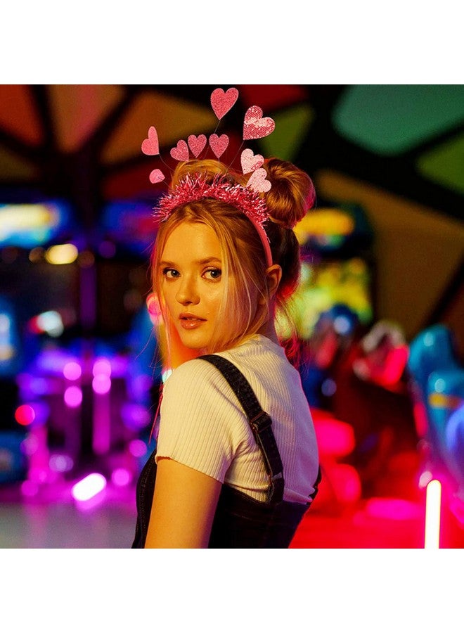 سوتشات عصابة رأس Soochat على شكل قلب لعيد الحب، لامعة باللون الأحمر، مناسبة لحفلات الزفاف وأعياد الميلاد ومستلزماتها - Image 3