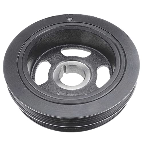 A-Premium Engine Harmonic Balancer Crankshaft Pulley Compatible with Hyundai Elantra Tucson 2005-2009 & Kia Soul 2010-2011, Spectra Spectra5 Sportage 2005-2010, DOHC L4 2.0L, Replace# 2312423762 - Image 3