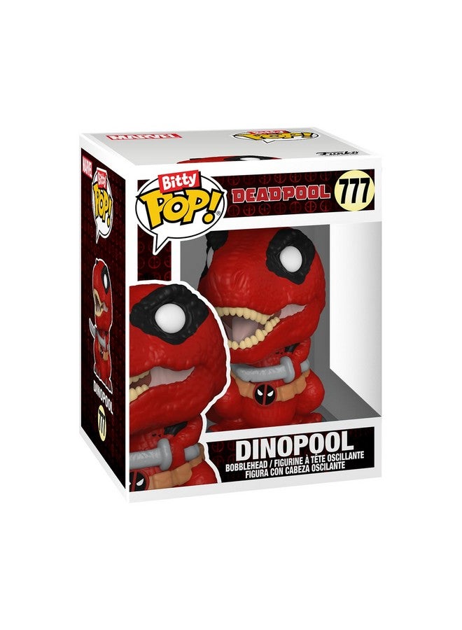 Funko Bitty POP! Deadpool - Dinopool , 4-Pack and A Surprise Mystery Mini Figure - 0.9 Inch (2.2 Cm) Collectable - Stackable Display Shelf Included - Gift Idea - Party Bags Stocking - Cake Topper - Image 3