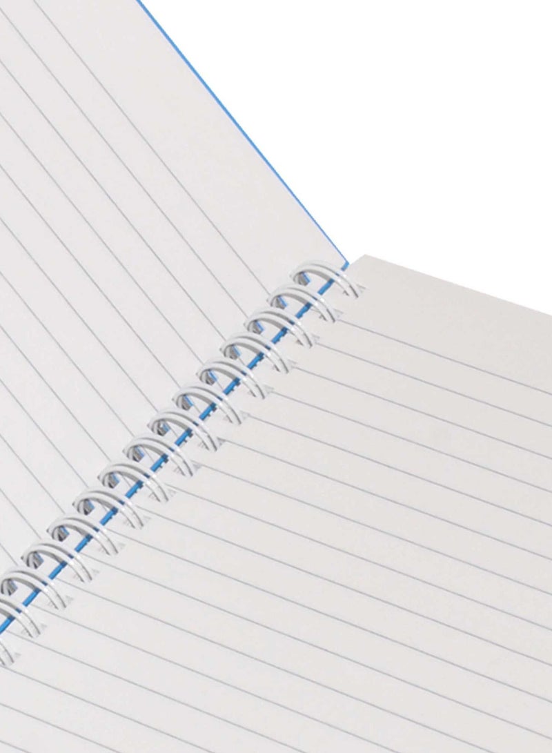 FIS LIGHT Pack of 5  Spiral Hard Cover Note Book 100 Sheets. Size : 9X7 Inches (22.86 X 20.32 CM) -LINBS971001305 - Image 2