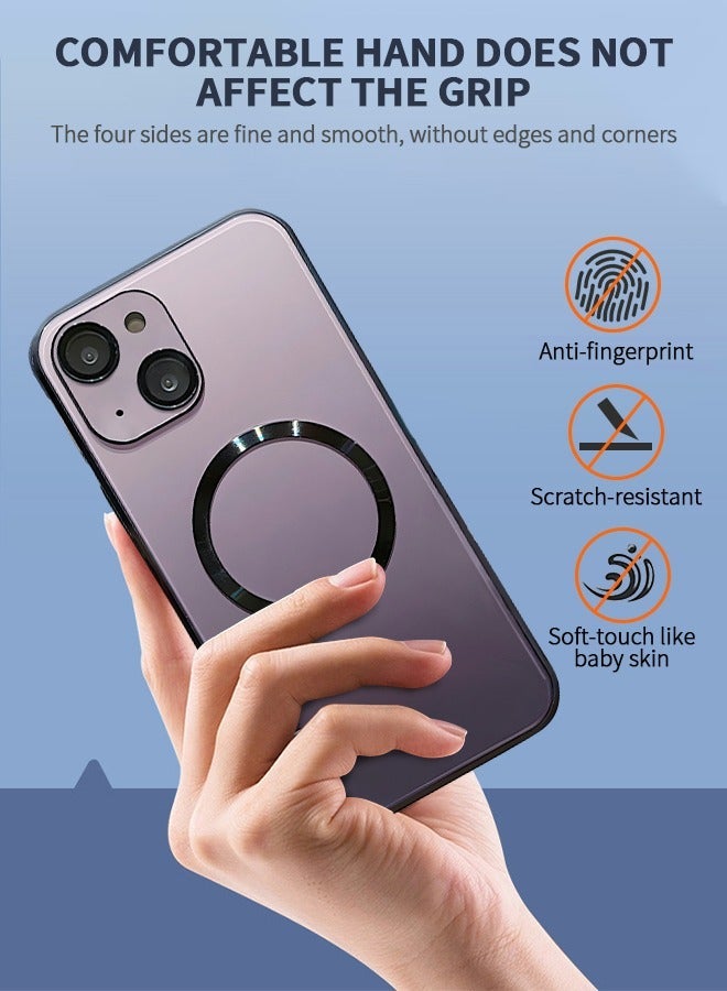 GROIC Case for IPhone 14 Max 6.7 Inch Case, Magnetic Compatible with MagSafe, Anti-Scratch Simple Gradient Color Shell Lens All-inclusive Protective luxury Cover - Image 2