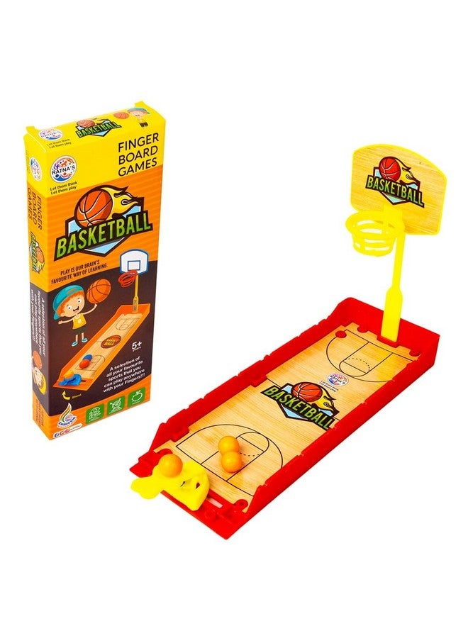 RATNA'S Basketball Finger Board Game Tabletop & Miniature Gaming Pocket Basketball Set Travelling Toy for Kids 5+ Years - Image 1