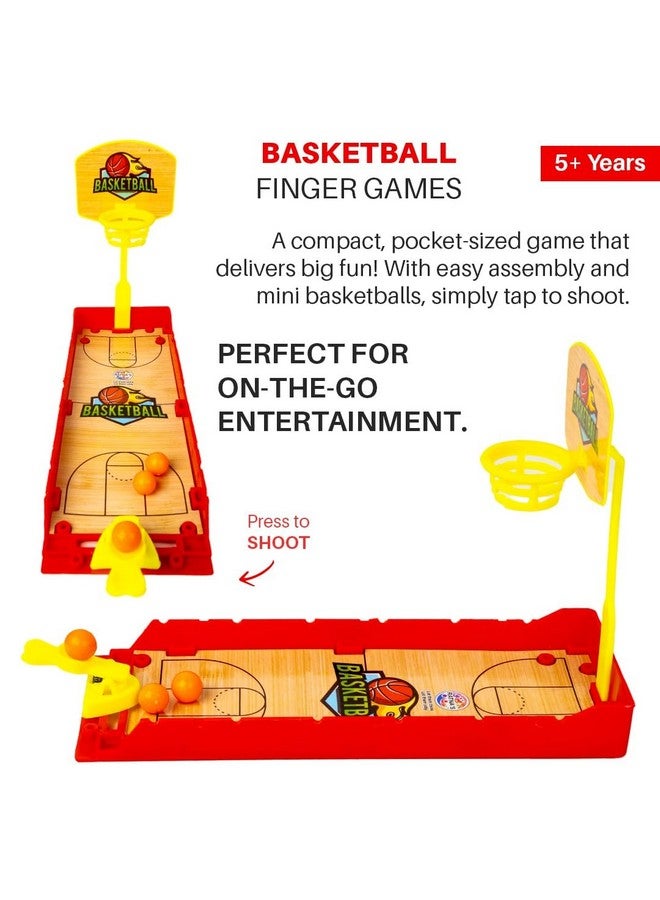 RATNA'S Basketball Finger Board Game Tabletop & Miniature Gaming Pocket Basketball Set Travelling Toy for Kids 5+ Years - Image 3