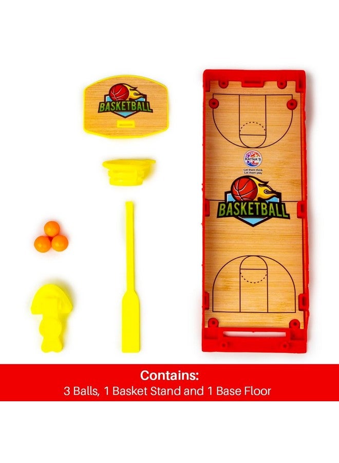 RATNA'S Basketball Finger Board Game Tabletop & Miniature Gaming Pocket Basketball Set Travelling Toy for Kids 5+ Years - Image 4